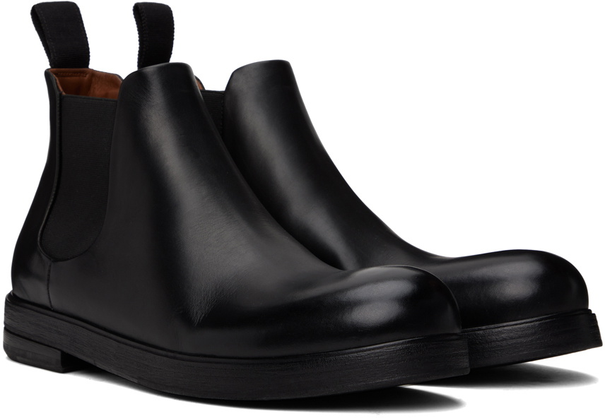 Marsèll Black Zucca Zeppa Beatle Chelsea Boots