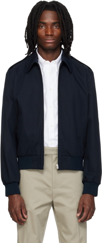 Photo: A.P.C. Navy Miles Bomber Jacket