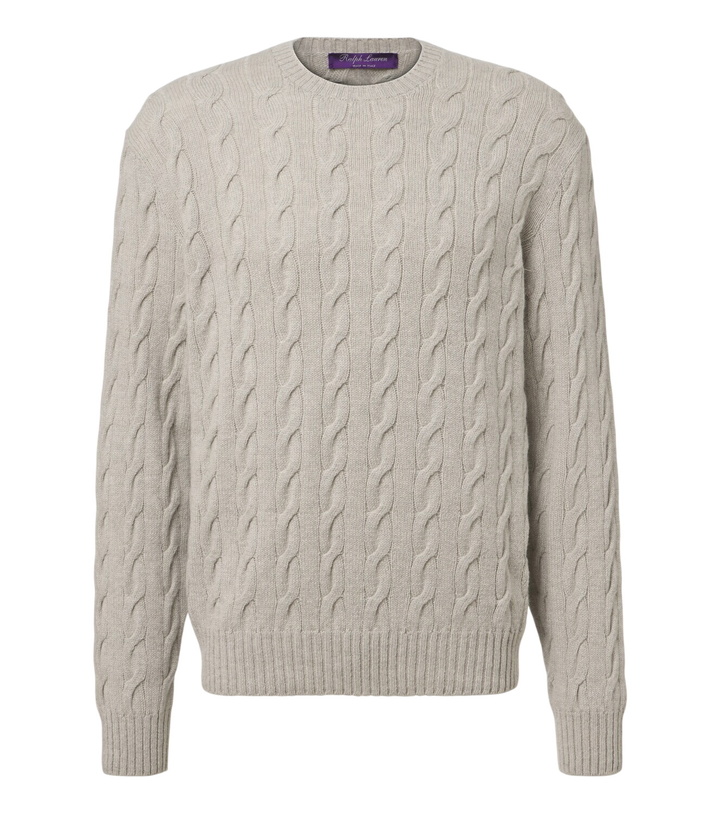 Photo: Ralph Lauren Purple Label Cable-knit cashmere sweater