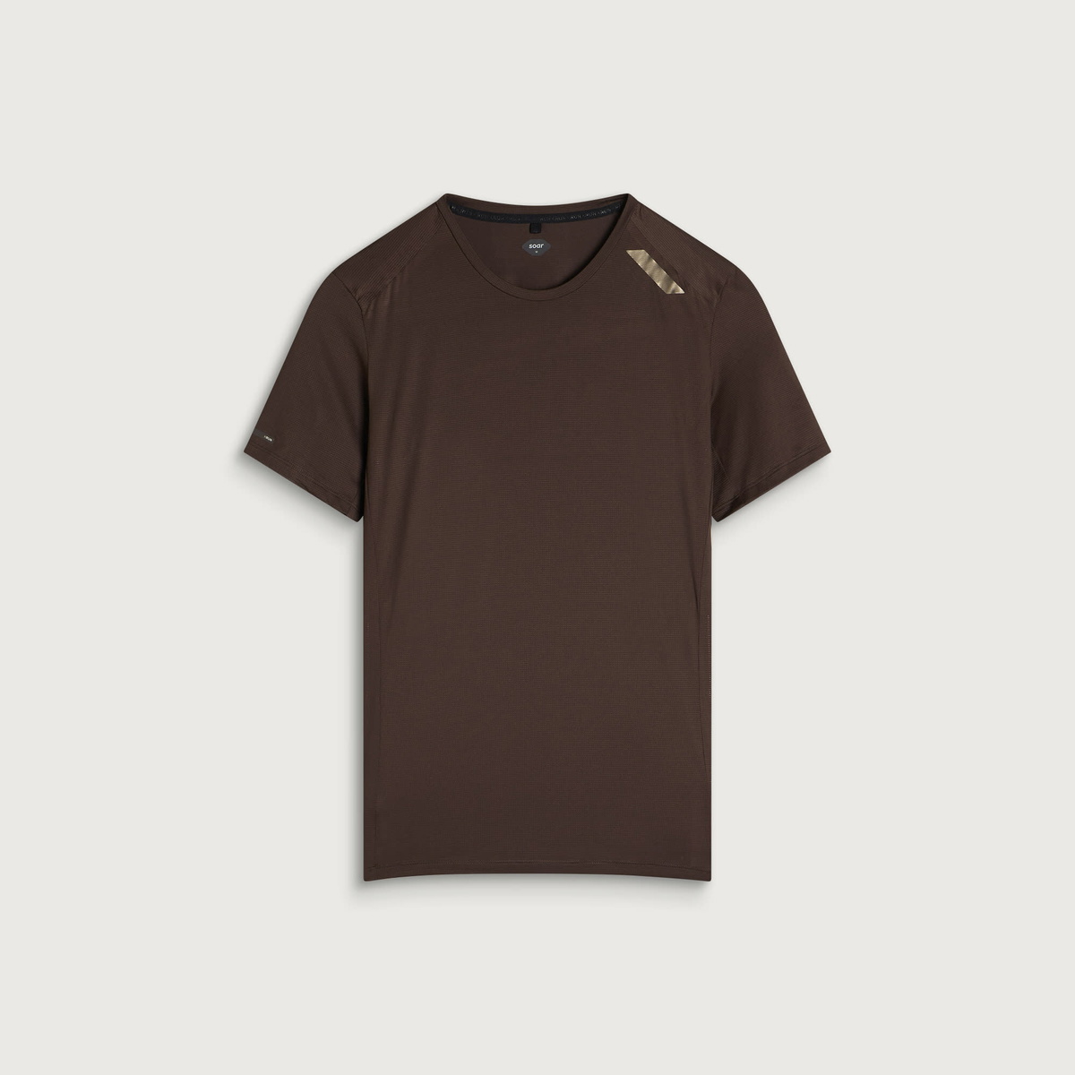 SOAR Men's Eco Tech T-Shirt in Dark Brown