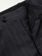 Kiton - Straight-Leg Pinstriped Wool Suit Trousers - Gray