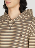 Acne Studios - Striped Hooded Sweatshirt in Brown