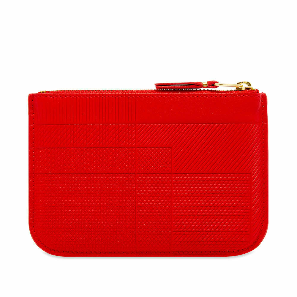 Brand New Comme Des Garcon SA8100LS Intersection Red Leather Zipper popular Wallet Pouch