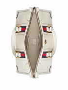 GUCCI - Web Motif Leather Top Handle Bag