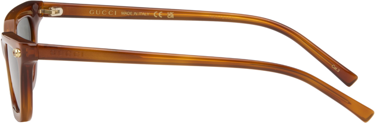 Gucci Brown Cat Eye Frame Sunglasses