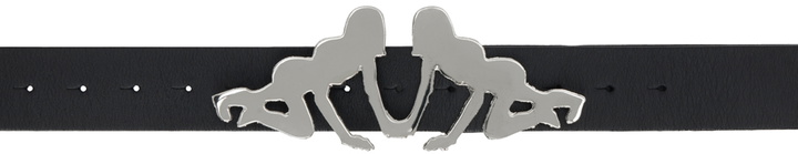 Mowalola Black Maxine Buckle Belt Mowalola