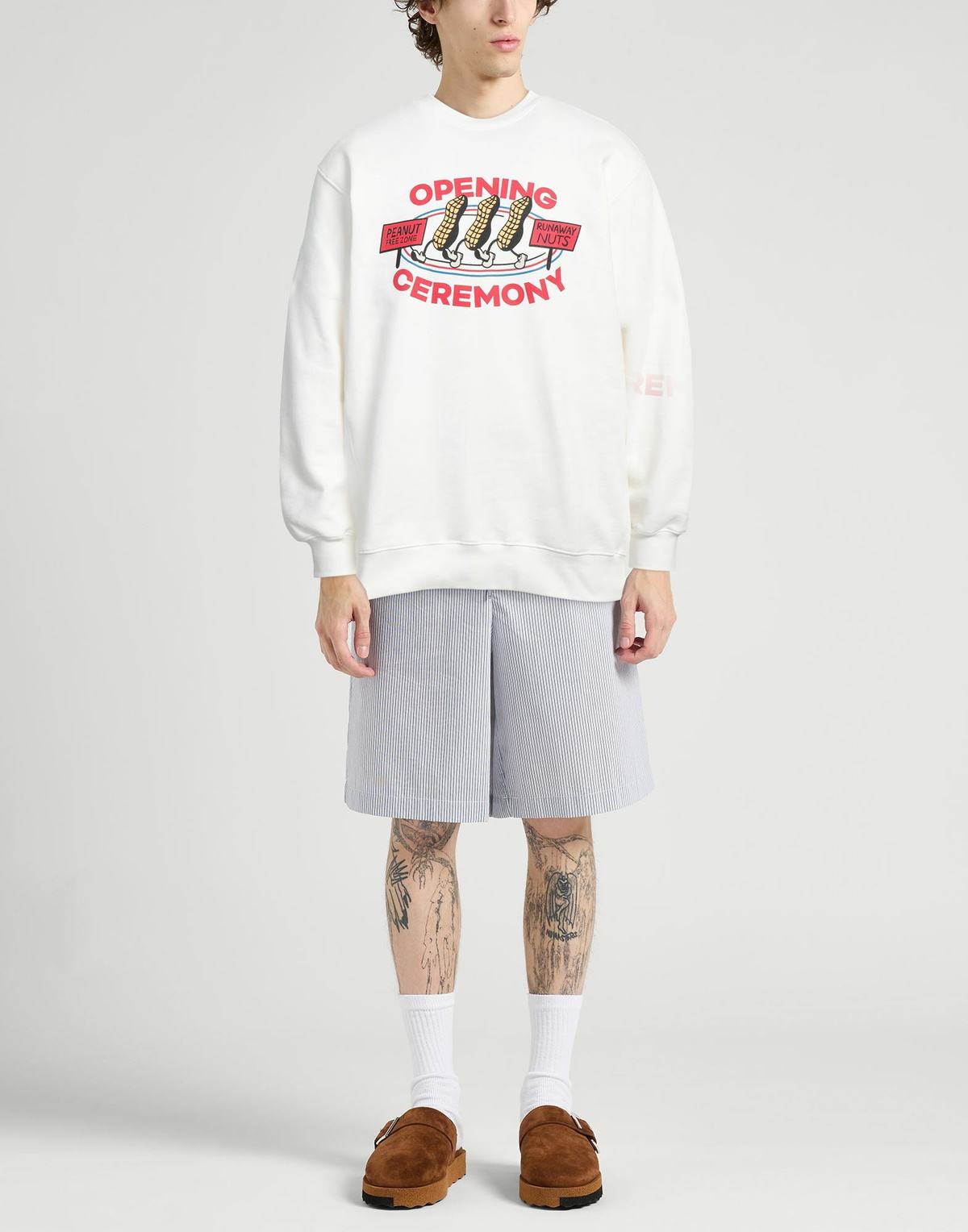 Opening Ceremony Mens Sweatshirt in White