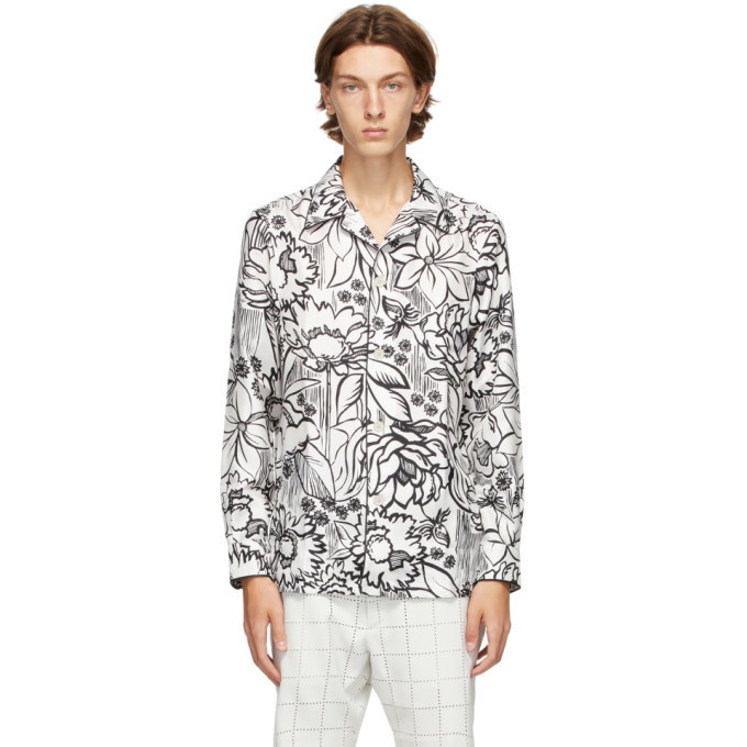 Photo: Fendi White Joshua Vides Edition Silk Shirt