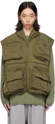 Hed Mayner Green Reebok Edition Pocketed Vest