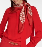 Valentino Toile Iconographe silk twill scarf
