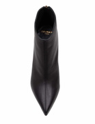 Balmain Black Leather Ankle Boot