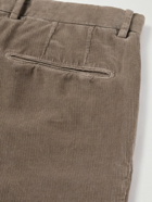 Boglioli - Straight-Leg Cotton-Blend Corduroy Suit Trousers - Brown