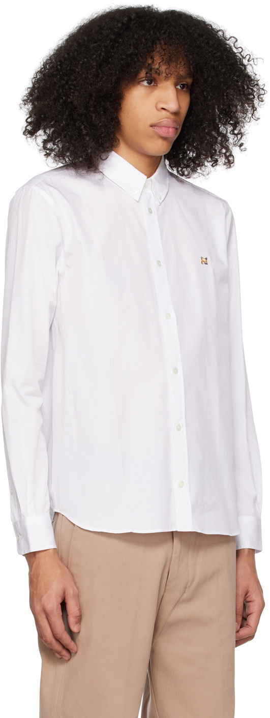 Maison Kitsuné Men's Shirt Fox Head White main image 1