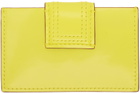 JACQUEMUS Yellow La Casa 'Le porte-carte Bambino' Card Holder