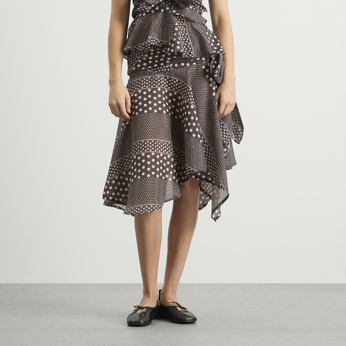 Damson Madder Women's Parker Sash Skirt in Dark Brown