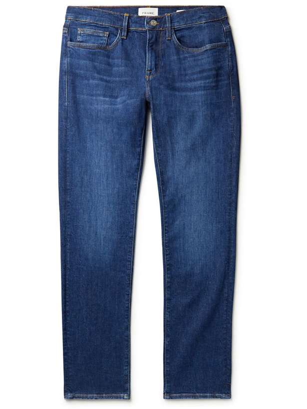 Photo: FRAME - L'Homme Slim-Fit Organic Jeans - Blue