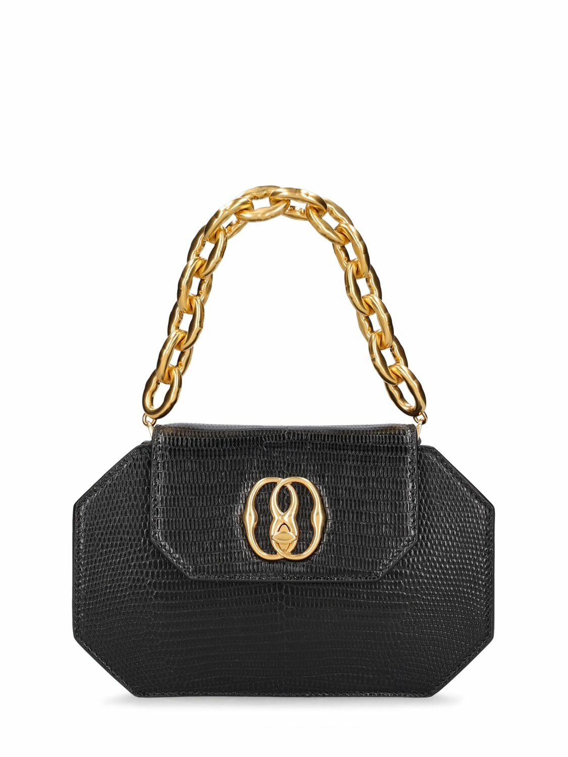 BALLY - Emblem Octogone Leather Top Handle Bag Bally
