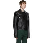 Marni Black Faux-Leather Trucker Jacket