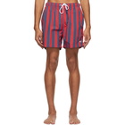 Solid and Striped Red and Blue The Classic Stripe Swim Shorts