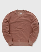 C.P. Company Reverse Brushed & Emerized Diag. Fleece Sweatshirt Brown - Mens - Sweatshirts