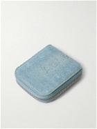 Acne Studios - Kei Logo-Embossed Distressed Denim Zip-Around Wallet
