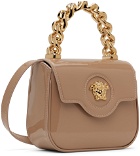 Versace Taupe Mini Top Handle Bag