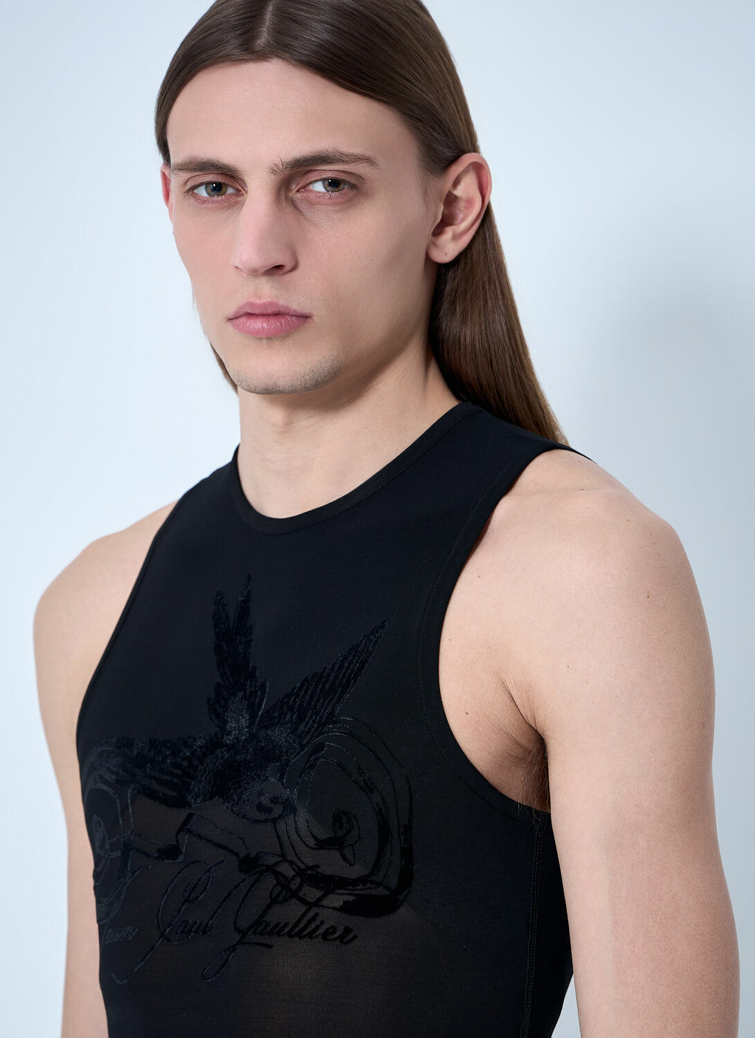 Jean Paul Gaultier Mesh Tattoo Tank Top