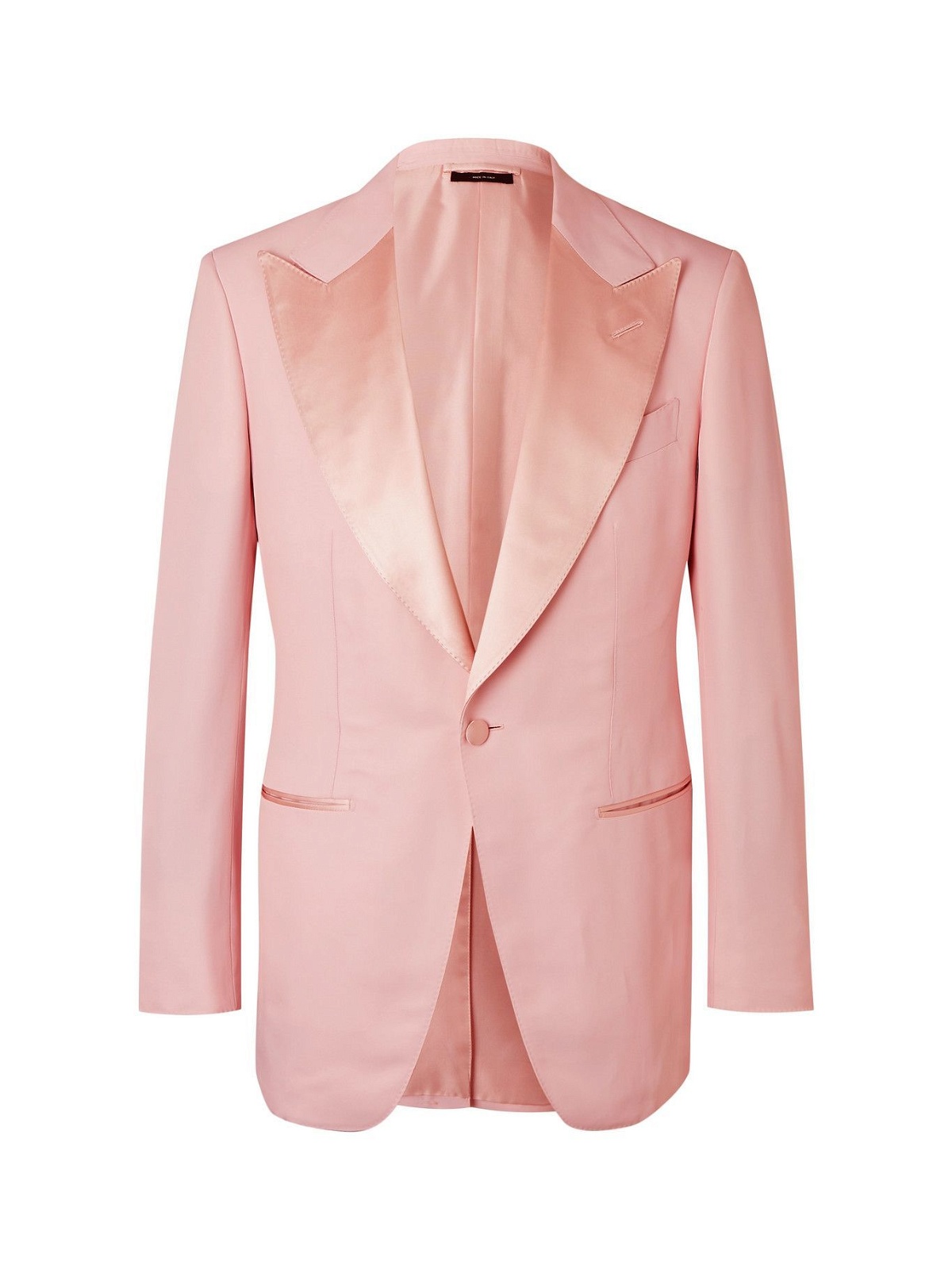 Photo: TOM FORD - Atticus Satin-Trimmed Twill Tuxedo Jackt - Pink