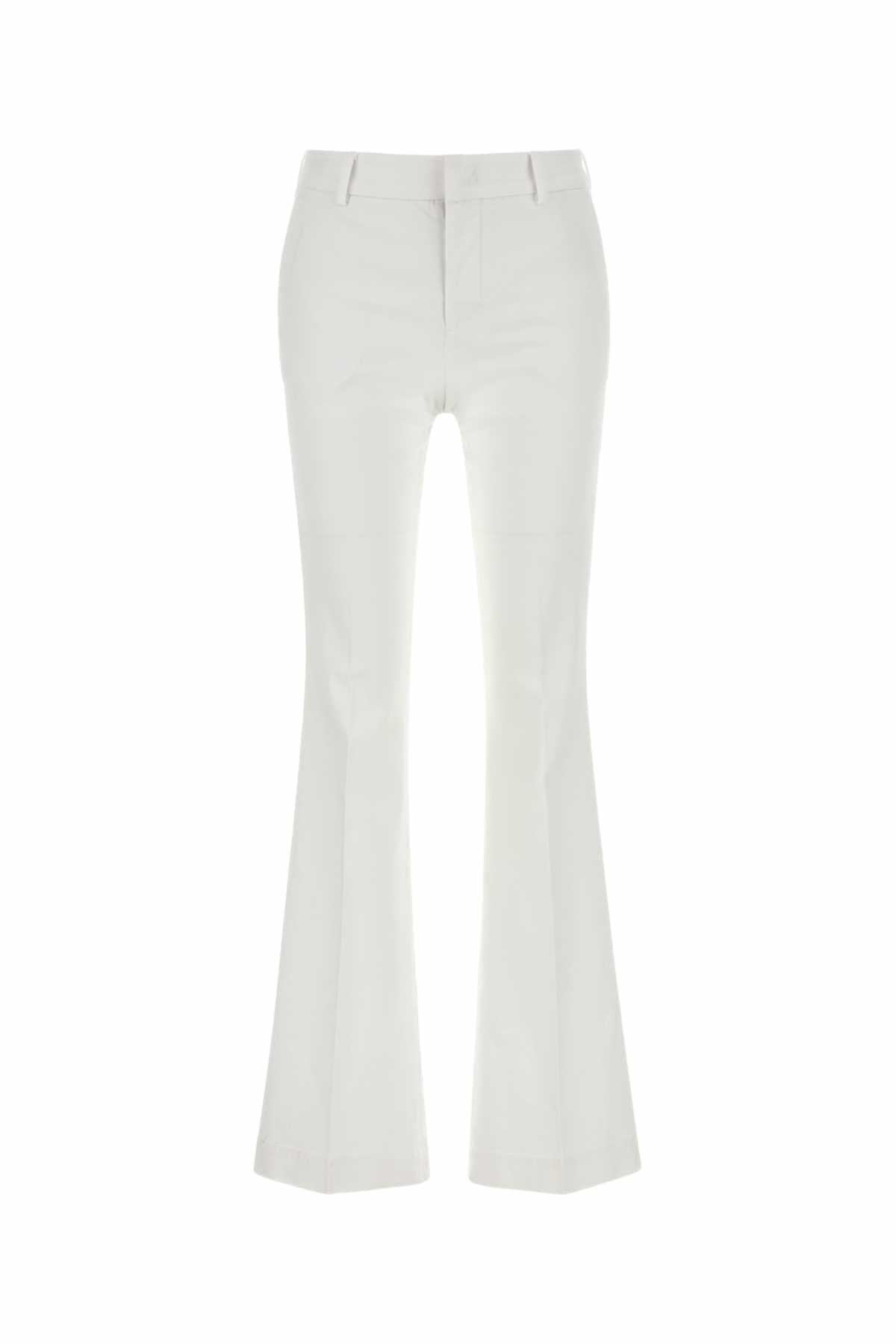パンツ PT TORINO White Stretch Cotton Blend Pant PT Torino White Stretch Cotton Blend Pant PT Torino