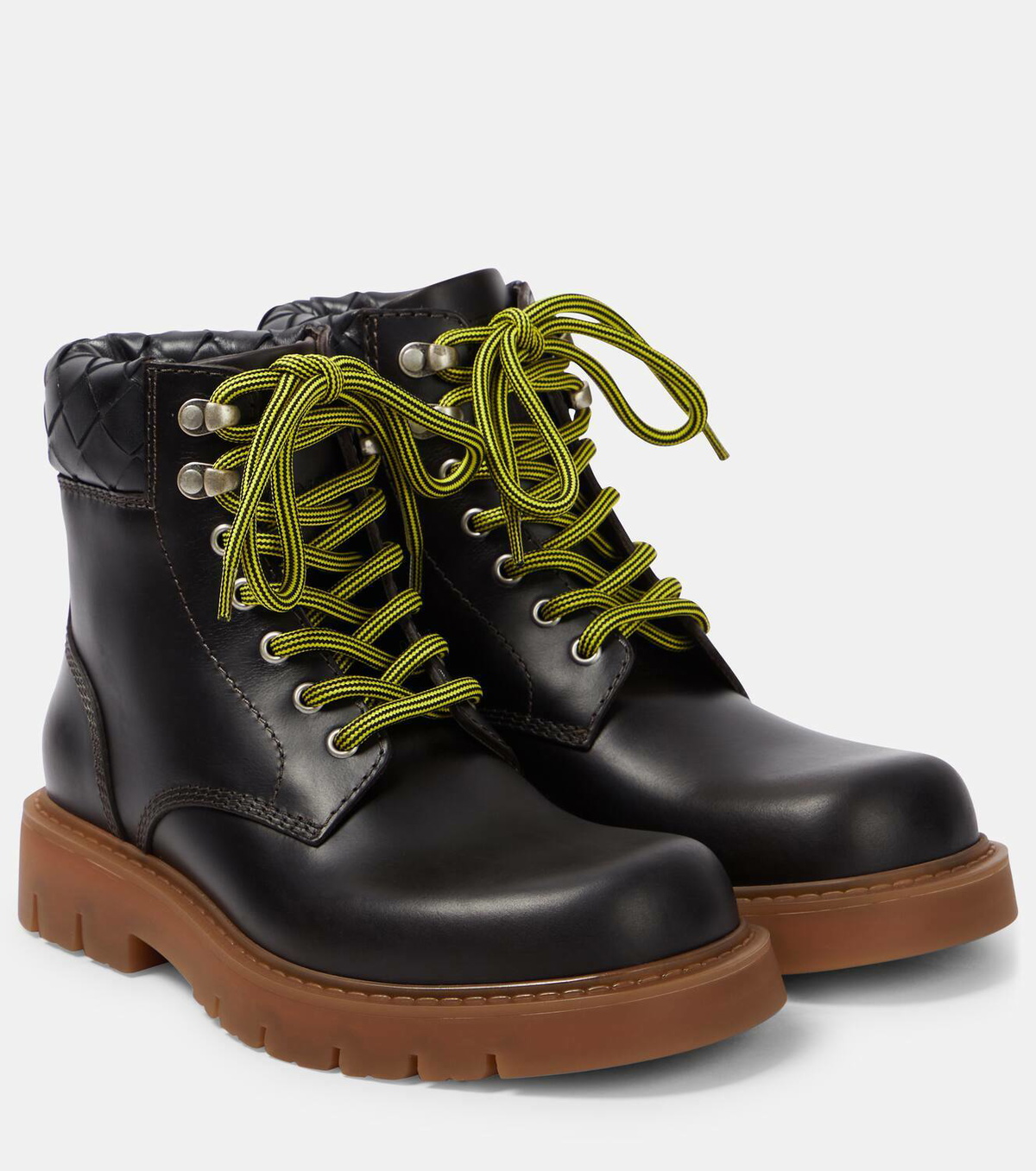 Bottega Veneta Haddock leather combat boots Bottega Veneta