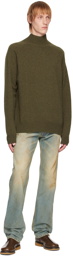 Margaret Howell Green Raglan Turtleneck