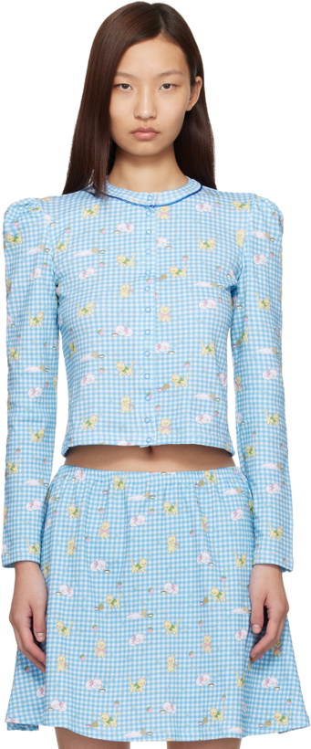 Photo: Sandy Liang Blue Nova Cardigan