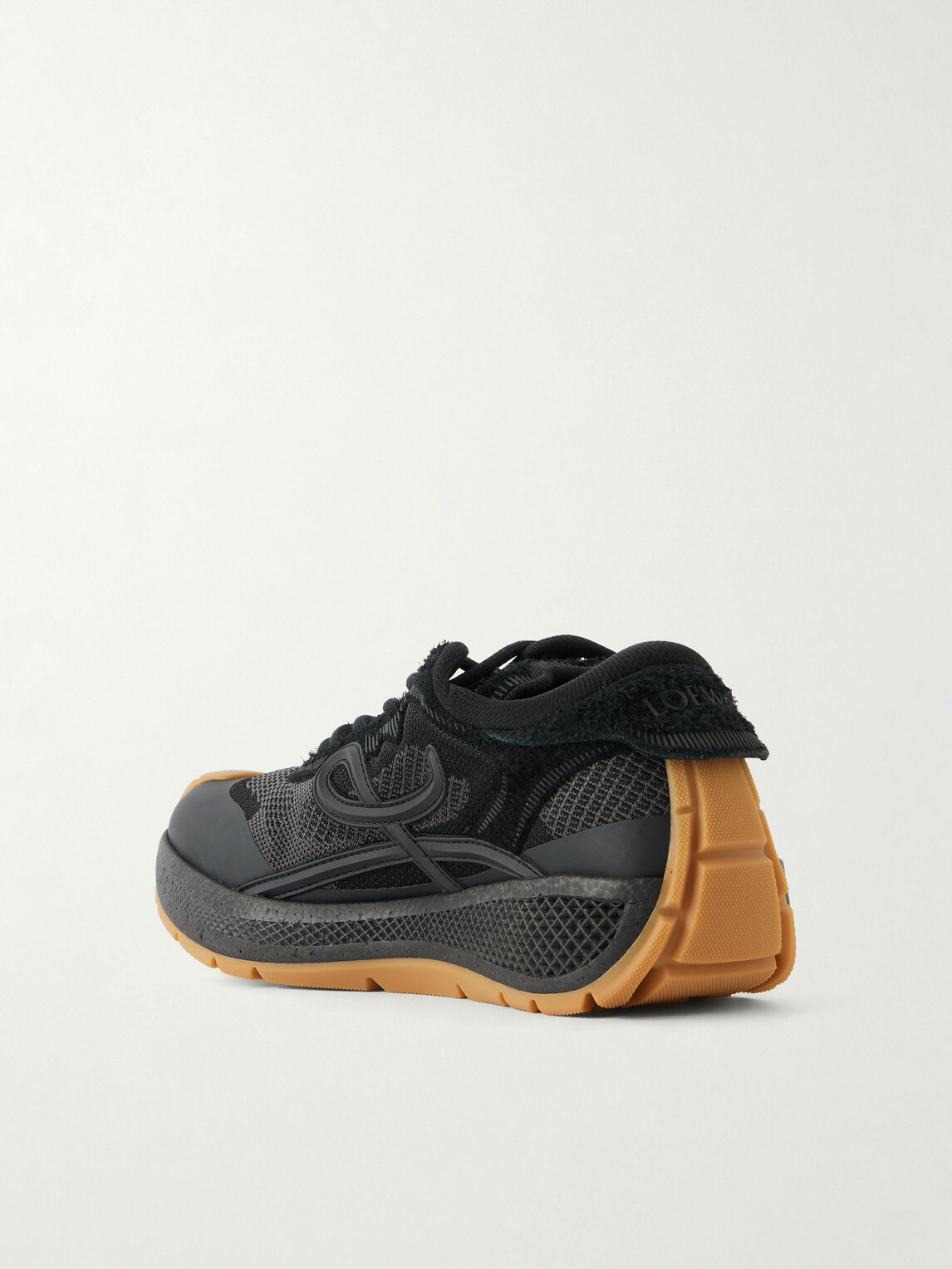 LOEWE - Pogo Rubber-Trimmed Mesh Sneakers - Black