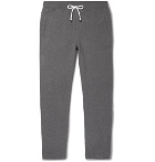 Brunello Cucinelli - Slim-Fit Tapered Fleece-Back Stretch-Cotton Jersey Sweatpants - Charcoal