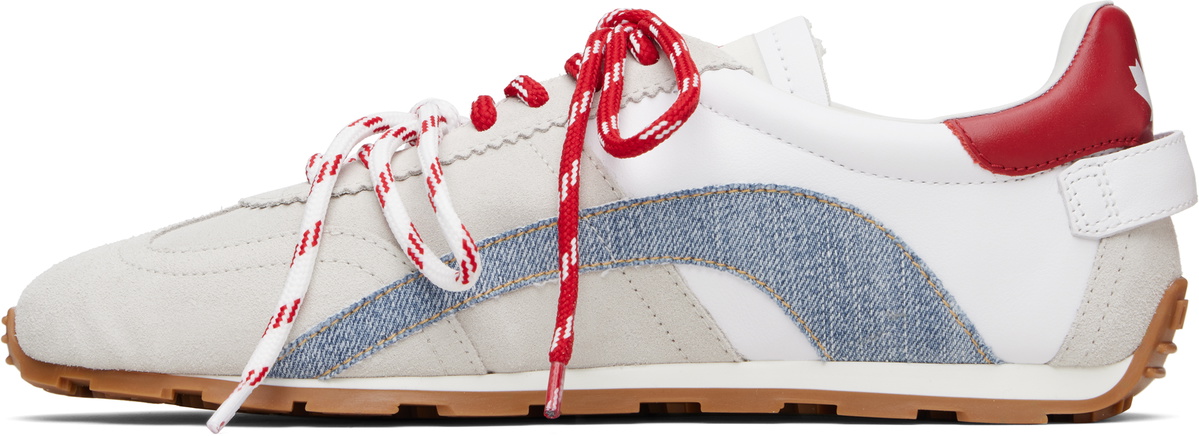 Dsquared2 Beige & White DC-642 Sneakers