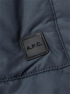 A.P.C. - Rocky Padded Cotton-Blend Parka - Blue