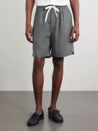 Eleventy - Straight-Leg Linen Shorts - Gray