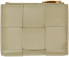 Bottega Veneta Khaki Small Bifold Wallet