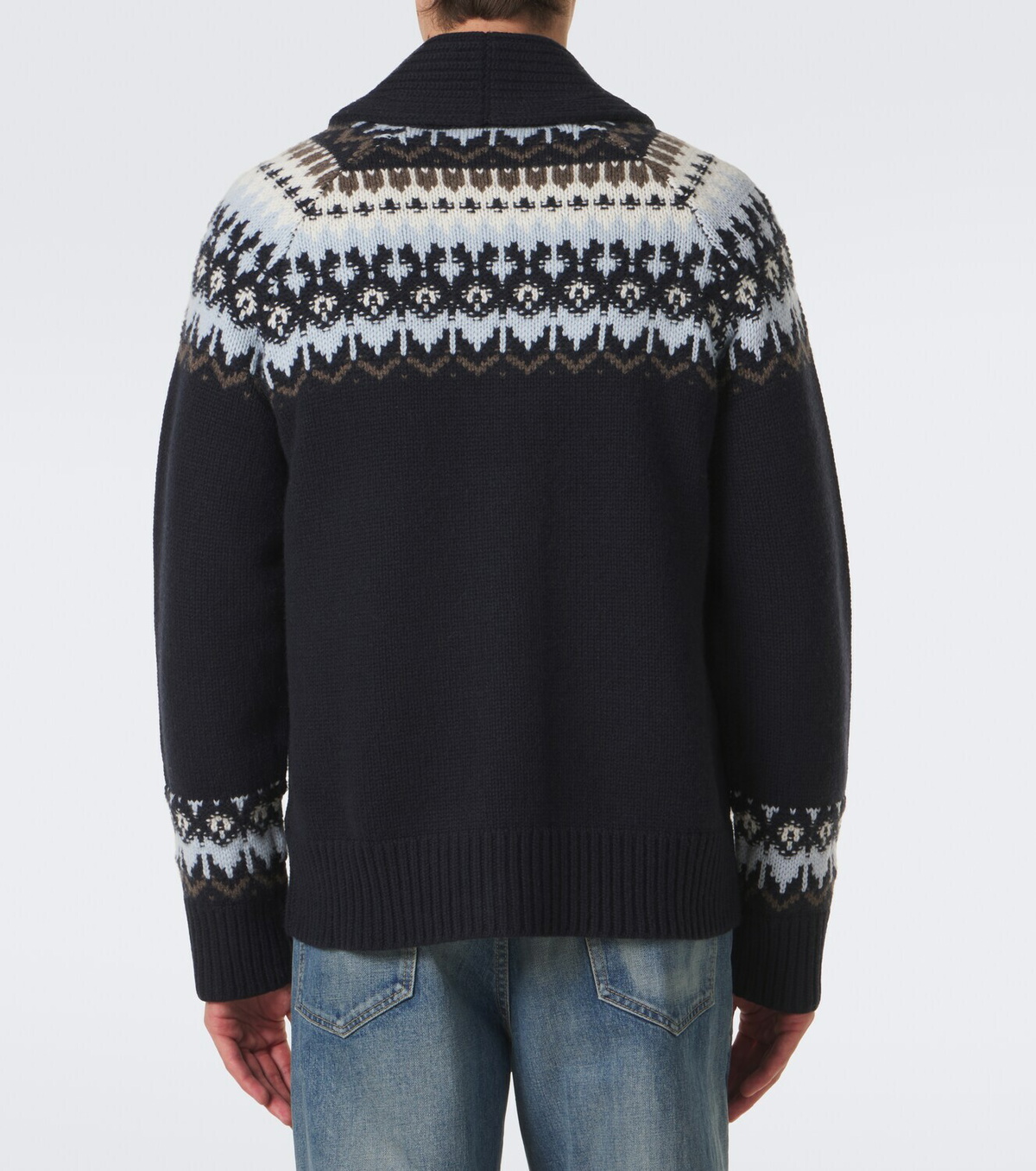Arch4 Mr Frostvale Fair Isle cashmere cardigan