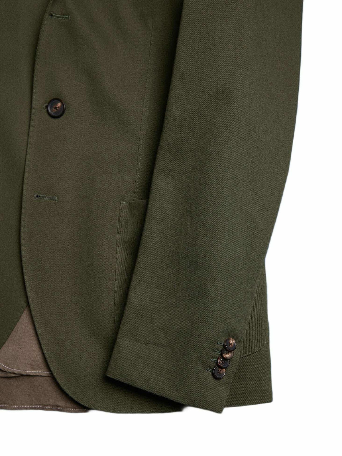 doppiaa Aadroant Green Cotton Suit