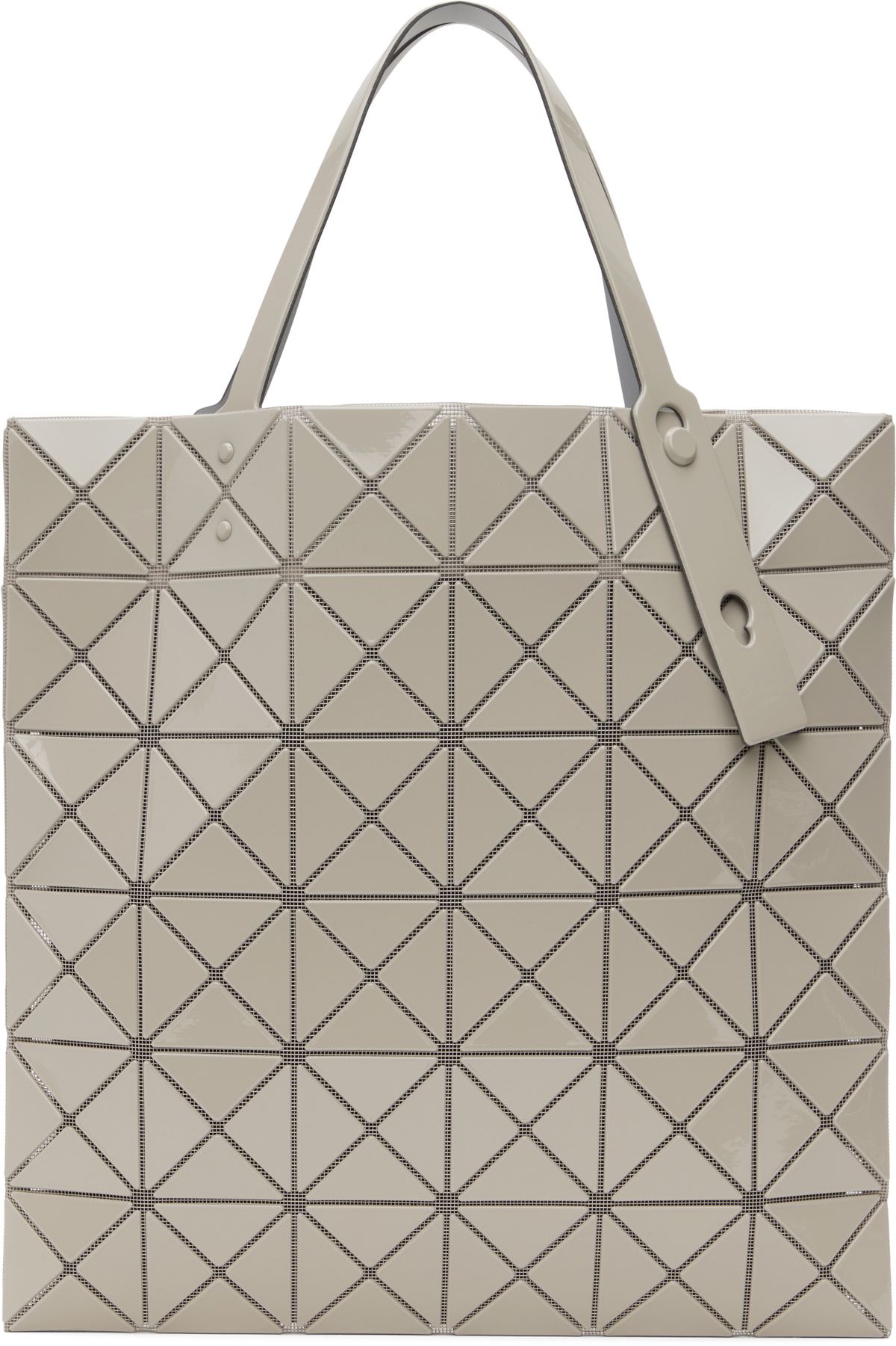 BAO BAO ISSEY MIYAKE Beige Lucent One-Tone Tote Bao Bao