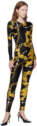 Versace Jeans Couture Black Chain Couture Jumpsuit