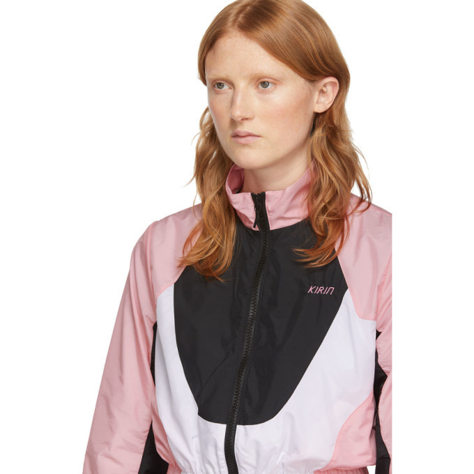 Kirin Pink and White Combo Track Jacket