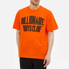 Billionaire Boys Club Men's Stencil Logo T-Shirt in Orange