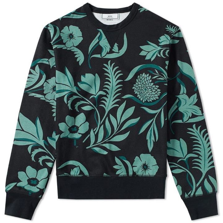 Photo: AMI All Over Print Floral Crew Sweat