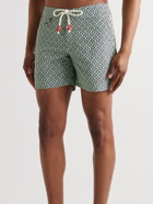 Orlebar Brown - Standard Slim-Fit Mid-Length Printed Swim Shorts - Blue
