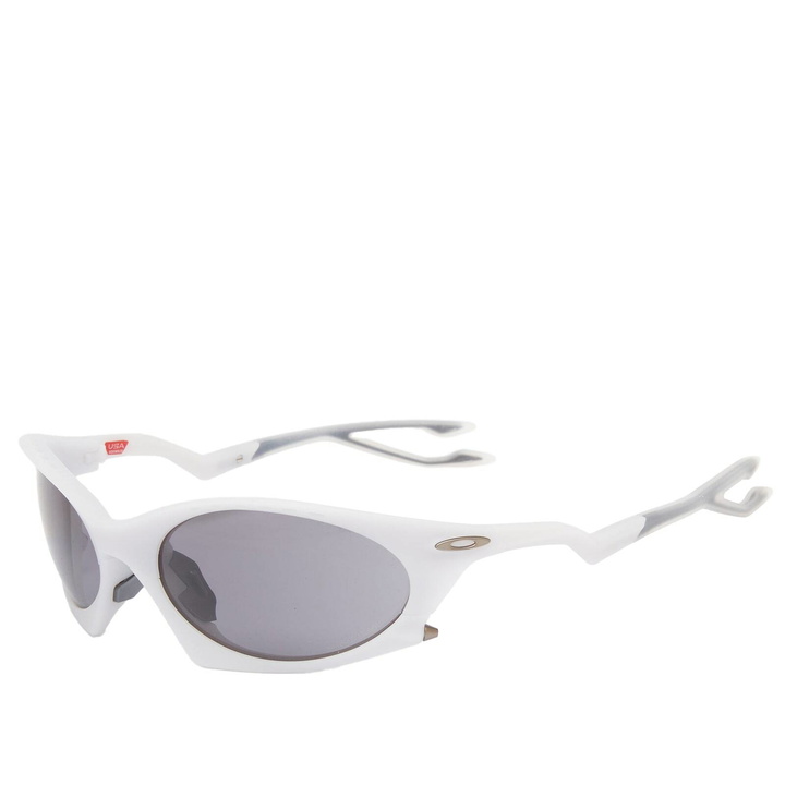 Photo: Oakley Plantaris Sunglasses in Matte Vapor/Prizm Grey 
