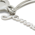 GANNI Women's Bou Heart Mirror Keyring in Silver 