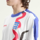 Navinder Nangla Men's Ingerlund Football Jersey in White/Blue/Red