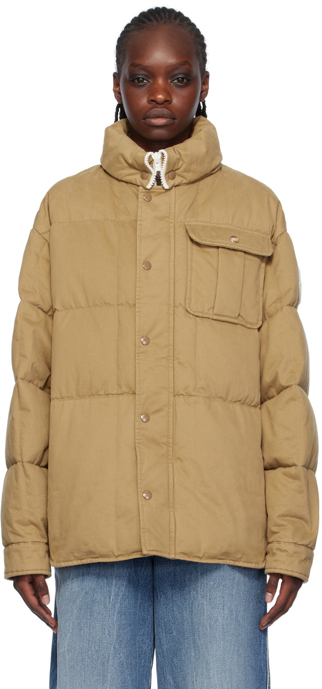 Moncler Genius Moncler x Palm Angels Beige Fieldrush Down Jacket ...